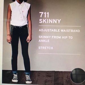 Levi’s Girls 711 Skinny Fit Jeans🍭